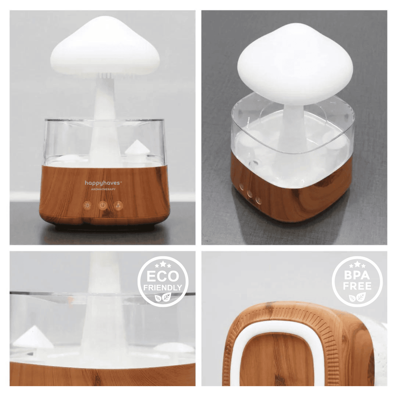 Happyhaves Calming diffuser W/ FREE Mindfulness Course, Oil Guide, and Moon Calendar