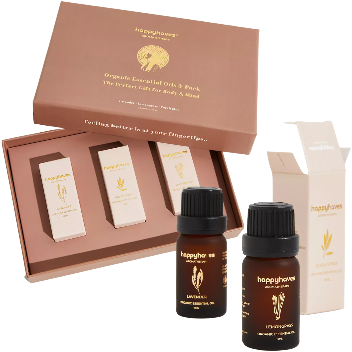 Organic Essential Oils 3-Pack (giftbox)